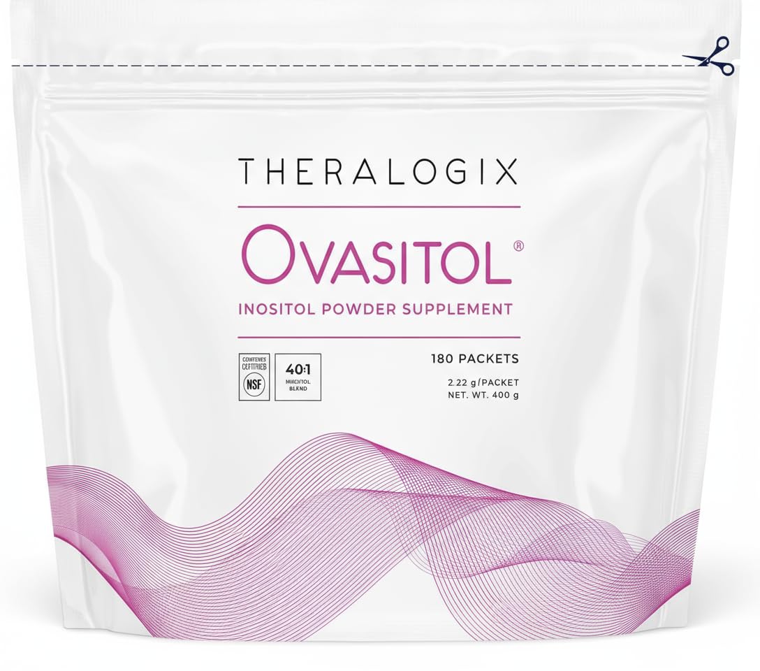 Theralogix Ovasitol Inositol Powder Packets - 90-Day Supply - Myo-Inositol & D-Chiro Inositol for Hormone Balance & Ovarian Function Support Theralogix buy supplements canada