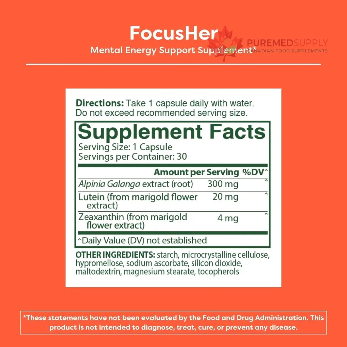 MENOLABS® FocusHer™ Mental Energy Support Supplement – Caffeine-Free Focus, Concentration & Memory – enXtra® & Lutemax 2020® – Menopause, Brain & Eye Health – 30 Capsules, 30-Day Supply MENOLABS buy supplements canada