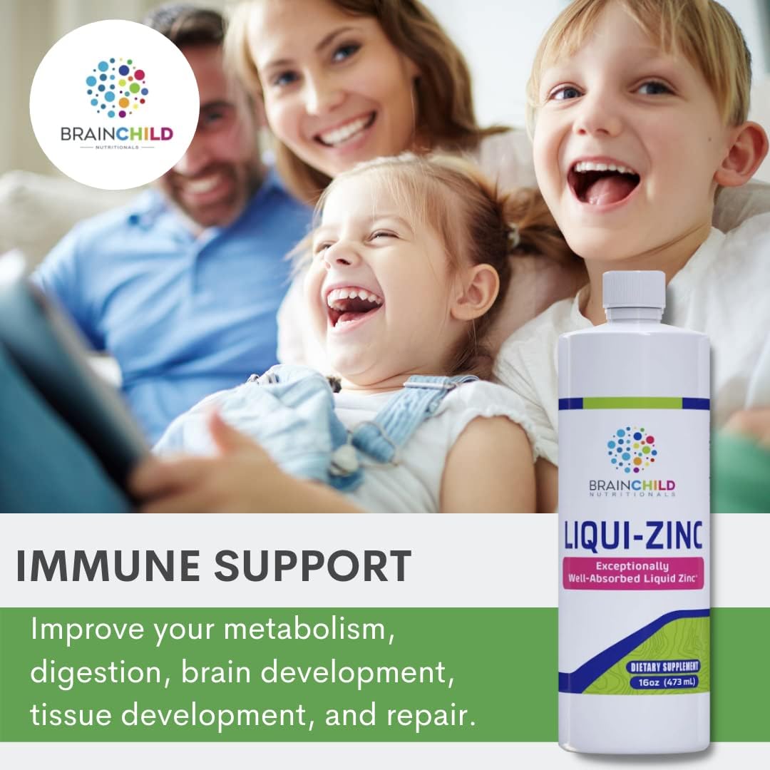 BrainChild Nutritionals LiquiZinc Liquid Formula (Unflavored 16oz) BrainChild Nutritionals buy supplements canada