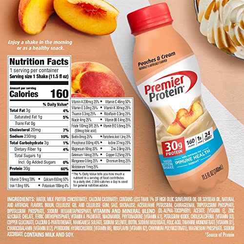 Premier Protein Shake 30g 1g Sugar 24 Vitamins Minerals Nutrients to Support Immune Premier Protein buy supplements canada