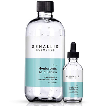 Hyaluronic Acid Serum 8 fl oz And 2 fl oz, Made From Pure Hyaluronic Acid, Anti Aging/Wrinkle, Ultra-Hydrating Moisturizer SenAllis Cosmetics buy supplements canada