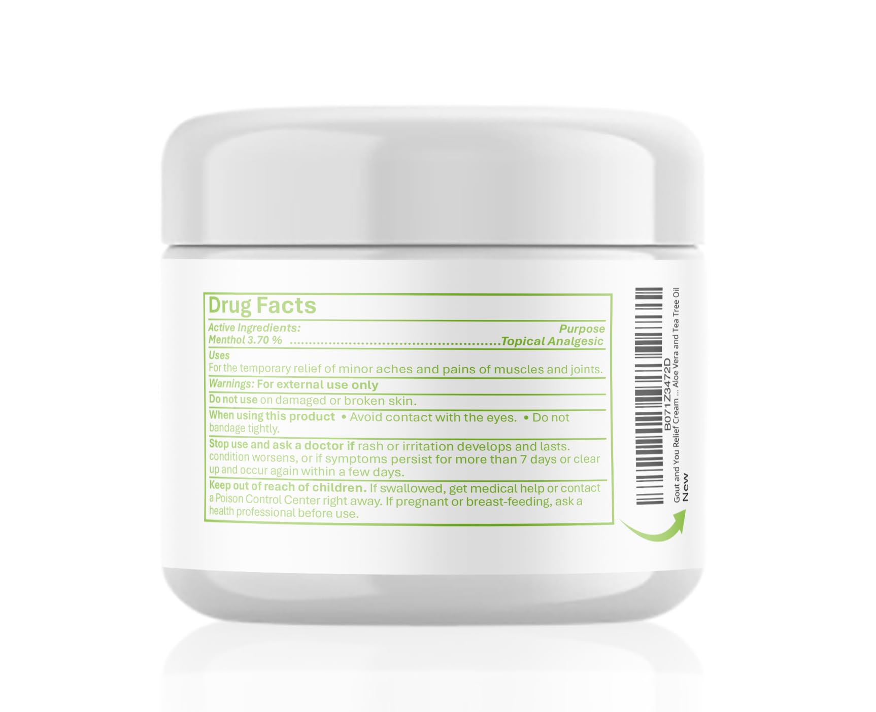 Gout and You Joint & Muscle Relief Cream - Fast Acting Joint Discomfort and Muscle Ache Relieving Rub with Arnica/Ilex Leaf Extract, Aloe Vera and Tea Tree Oil Gout and You buy supplements canada