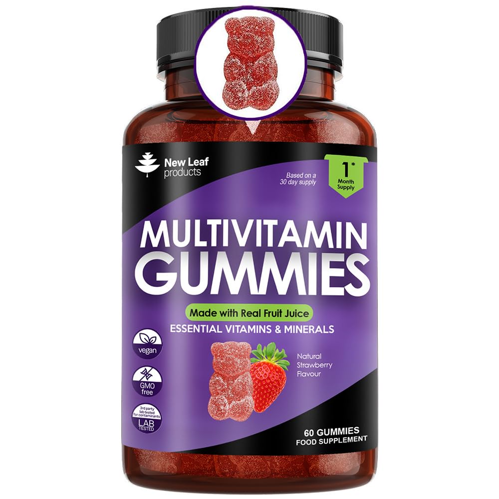 Multivitamin Gummies High Strength for Men Women - Vegetarian +14 Essential Vitamins NEW LEAF PRODUCTS buy supplements canada