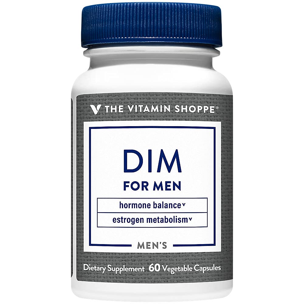 The Vitamin Shoppe DIM Men with BioPerine 200mg - Hormone Balance | Estrogen Metabolism Support | 60 Capsules | Enhanced Absorption The Vitamin Shoppe buy supplements canada