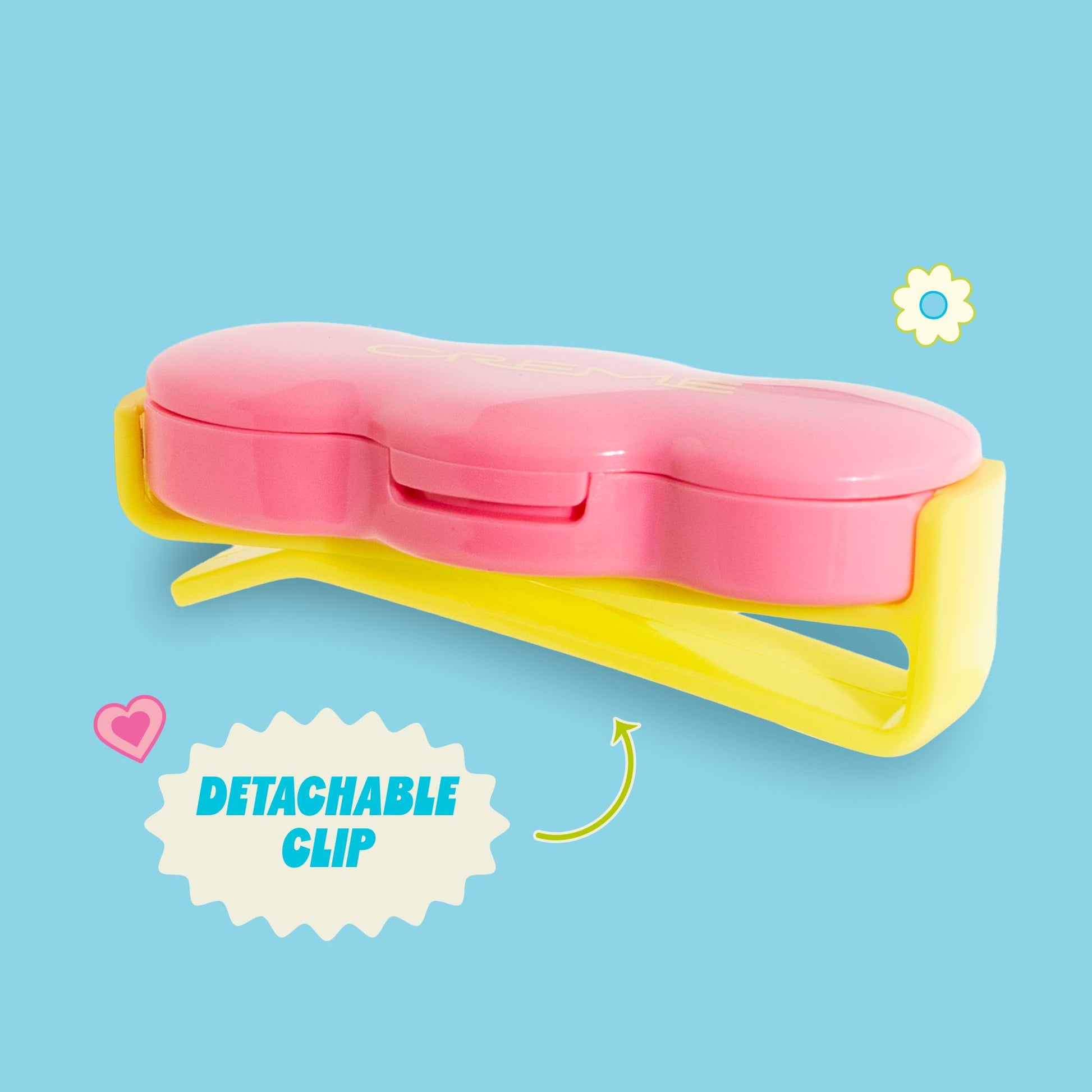 The Crème Shop Shimmer Pop Clip-On Lip Gloss | Korean Makeup, Cute Clip Accessory, Hydrating, Non-Sticky, Shea Butter, Hyaluronic Acid, Vitamine E- Nude Orbit The Crème Shop buy supplements canada