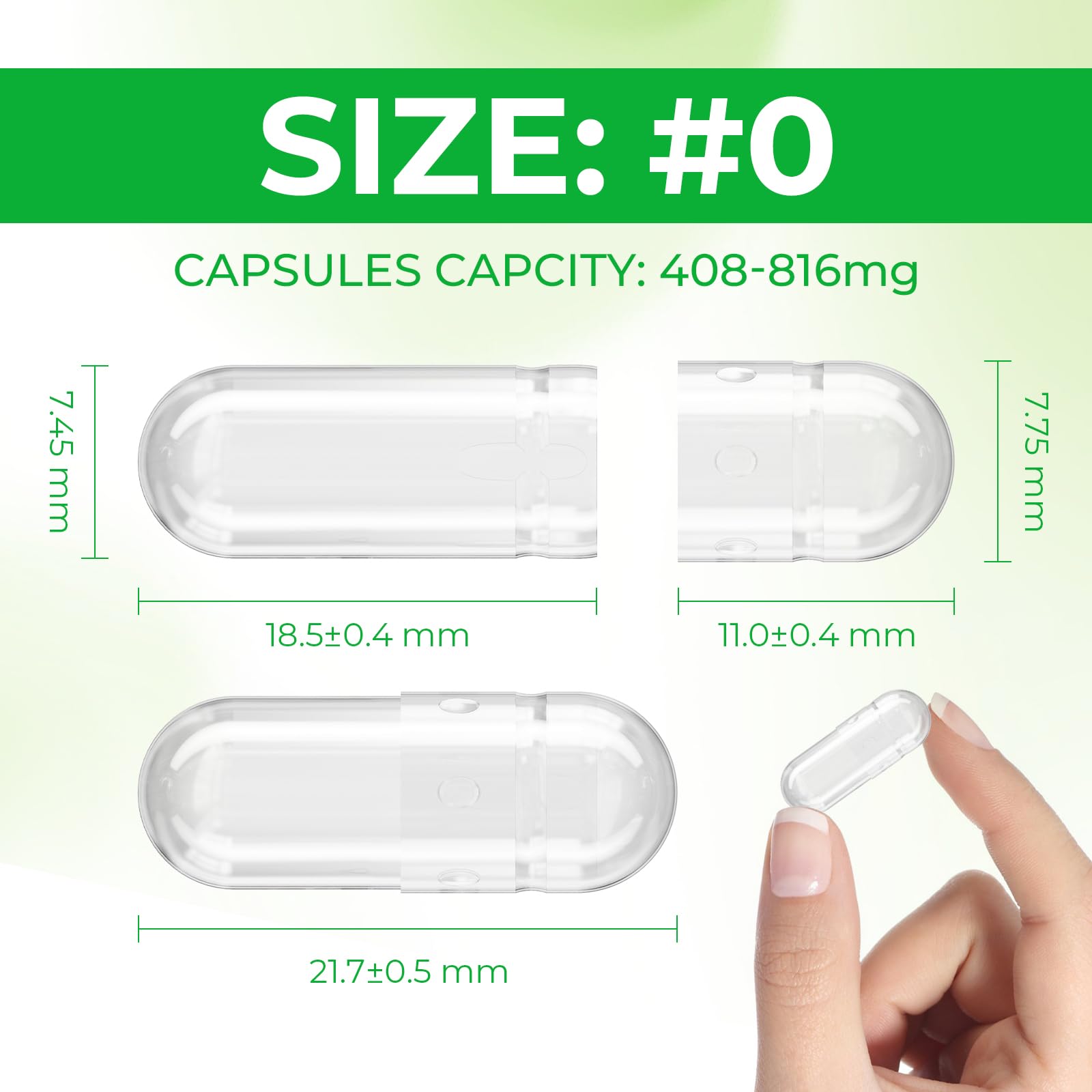 Angtai JN Size 0 Capsules Empty Vegan Plant Based Clear (100 Count) Gluten Free, Non-GMO, Halal Certified Pill Caps Filling Kit with 2 Spoons for Vegetarian DIY Your Own Supplements Angtai JN buy supplements canada