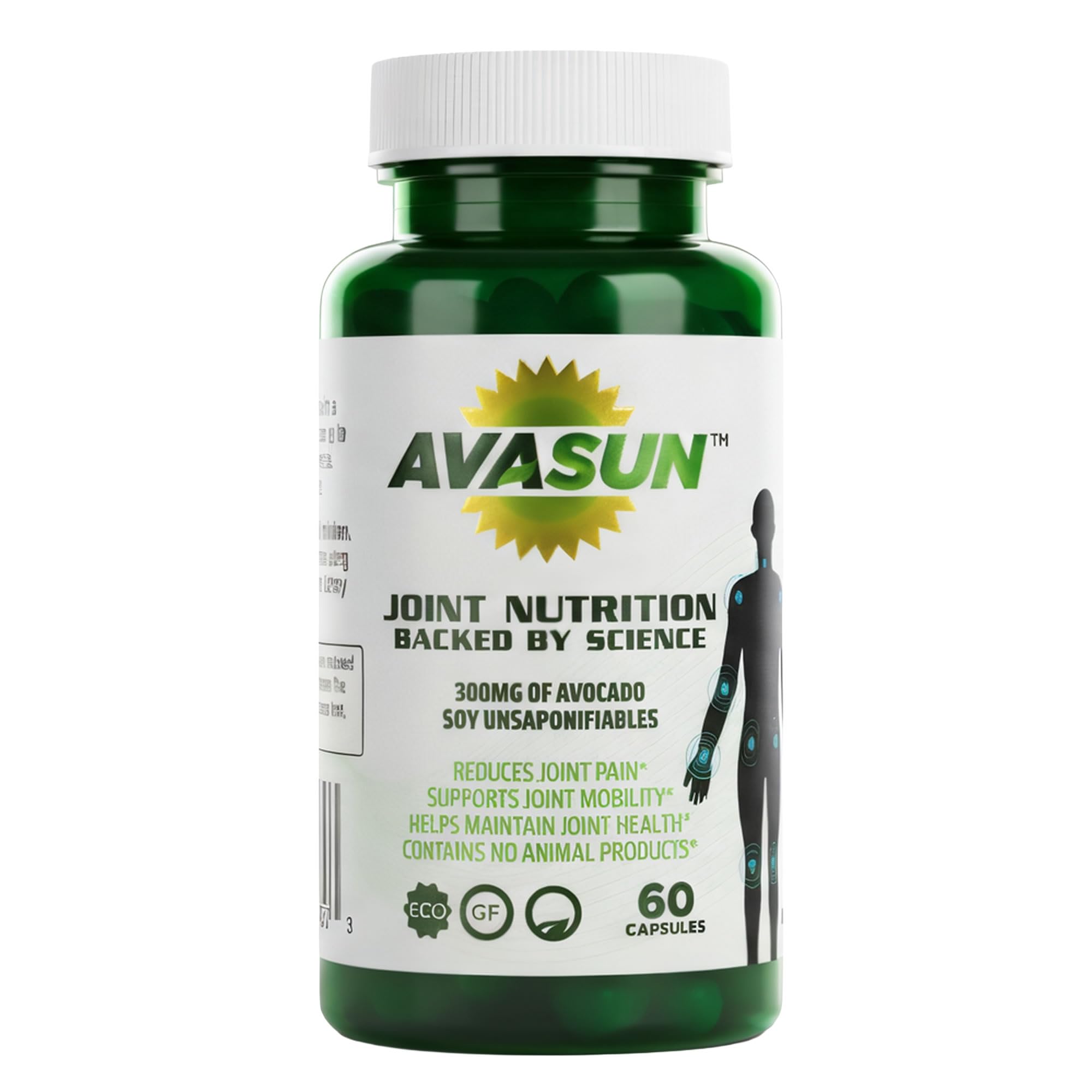 ASU Joint Support Supplement – 300mg Avocado Soy Unsaponifiables for Joint Comfort, Mobility & Cartilage Health, Clinically Studied, Plant-Based, Non-GMO, Gluten-Free, 60 Capsules (2 Month Supply) AvaSun buy supplements canada