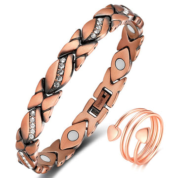 Vicmag Copper Bracelet for Women 99.9% Solid Pure Copper Valentine's Day Gift for Her with Adjustment Tool Vicmag buy supplements canada