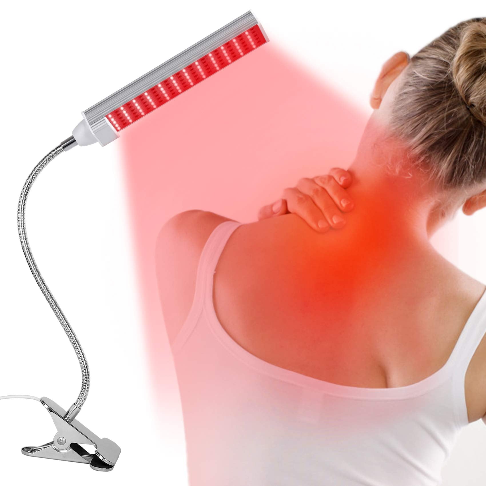 MAINENG Infrared & Red Light Therapy Lamp with Timer, 660nm & 850nm LED - M7685 MAINENG buy supplements canada