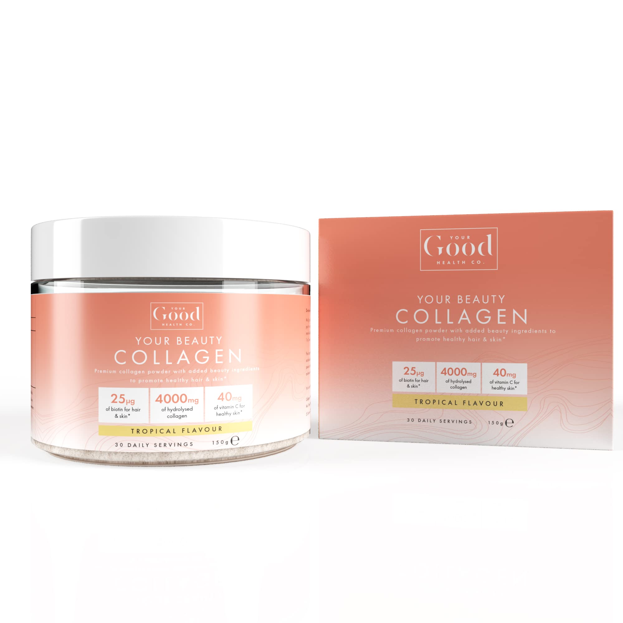 Your Good Health Co. – Your Beauty Premium Collagen Powder, Tropical | 150g Your Good Health Co. buy supplements canada