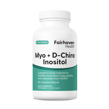 Fairhaven Health Myo-Inositol and D-Chiro Inositol Supplement for Women | 40:1 Ratio | Female Fertility Supplement for Women and Hormone Balance* | Vegan | 120 Myo & D-Chiro Inositol Capsules Fairhaven Health buy supplements canada