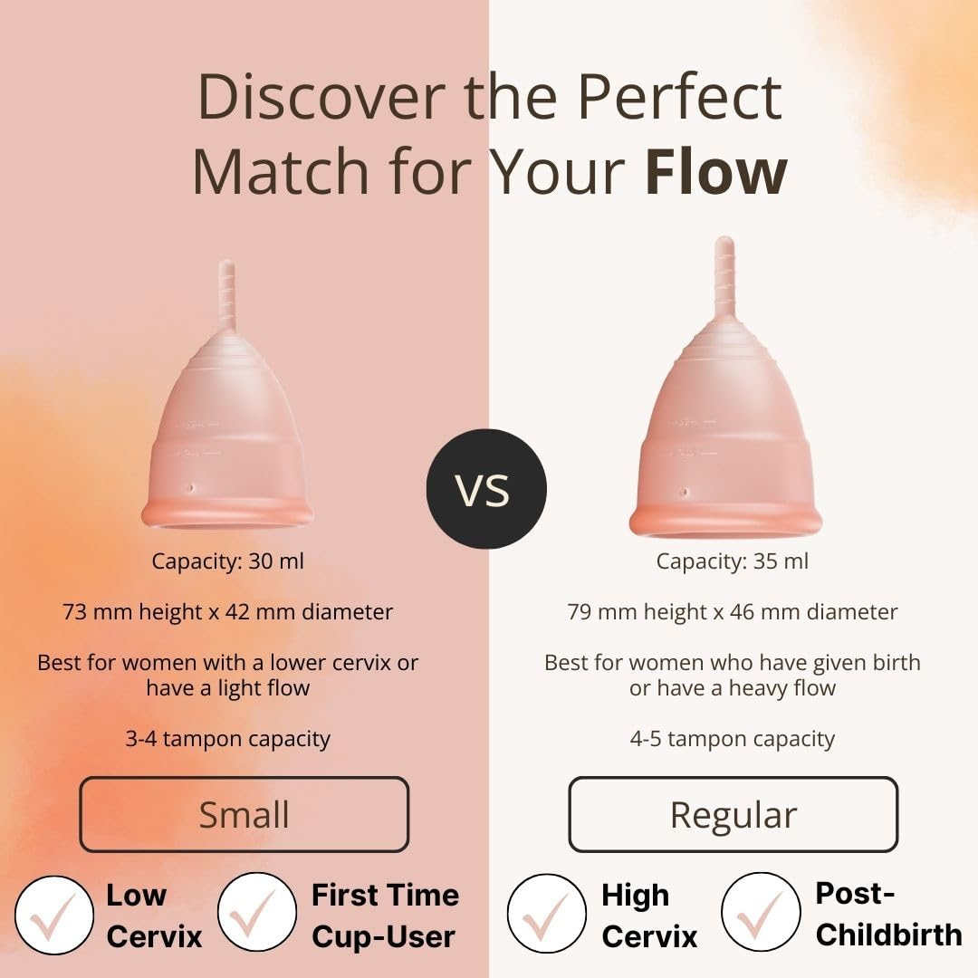 Flow Fairy Reusable Menstrual Cup with Applicator for Easy Insertion- 100% Medical Grade Silicone Period Cup Flow Fairy buy supplements canada