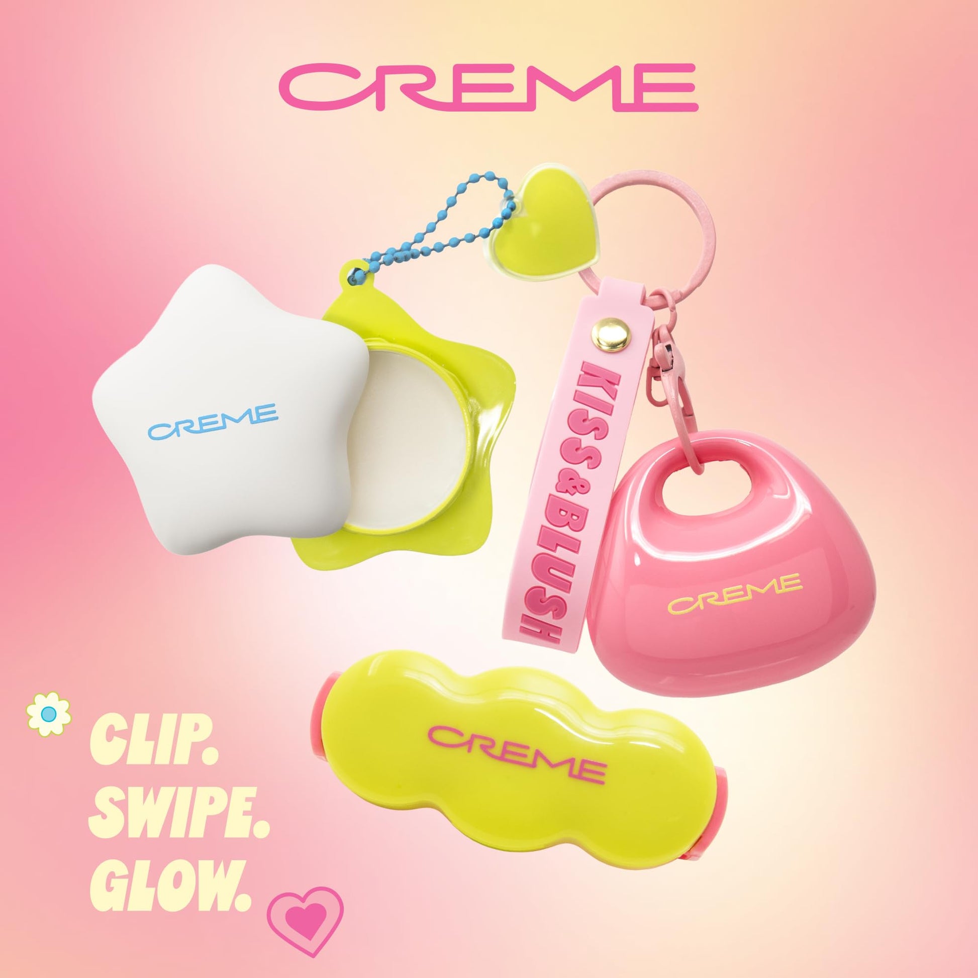 The Crème Shop Shimmer Pop Clip-On Lip Gloss | Korean Makeup, Cute Clip Accessory, Hydrating, Non-Sticky, Shea Butter, Hyaluronic Acid, Vitamine E- Nude Orbit The Crème Shop buy supplements canada