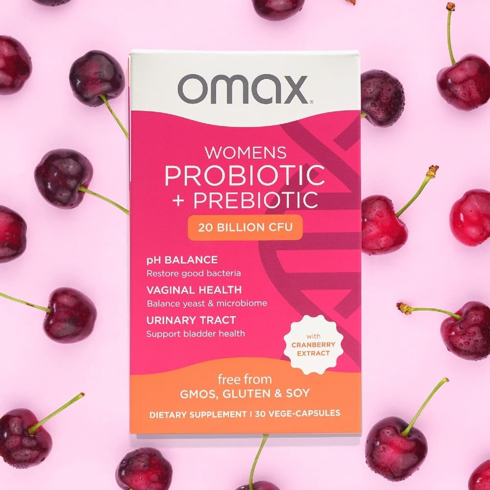 2 Pack Omax Prebiotics & Probiotics for Women, pH Balance, Vaginal Health, Urinary Tract, Yeast Omax3 buy supplements canada