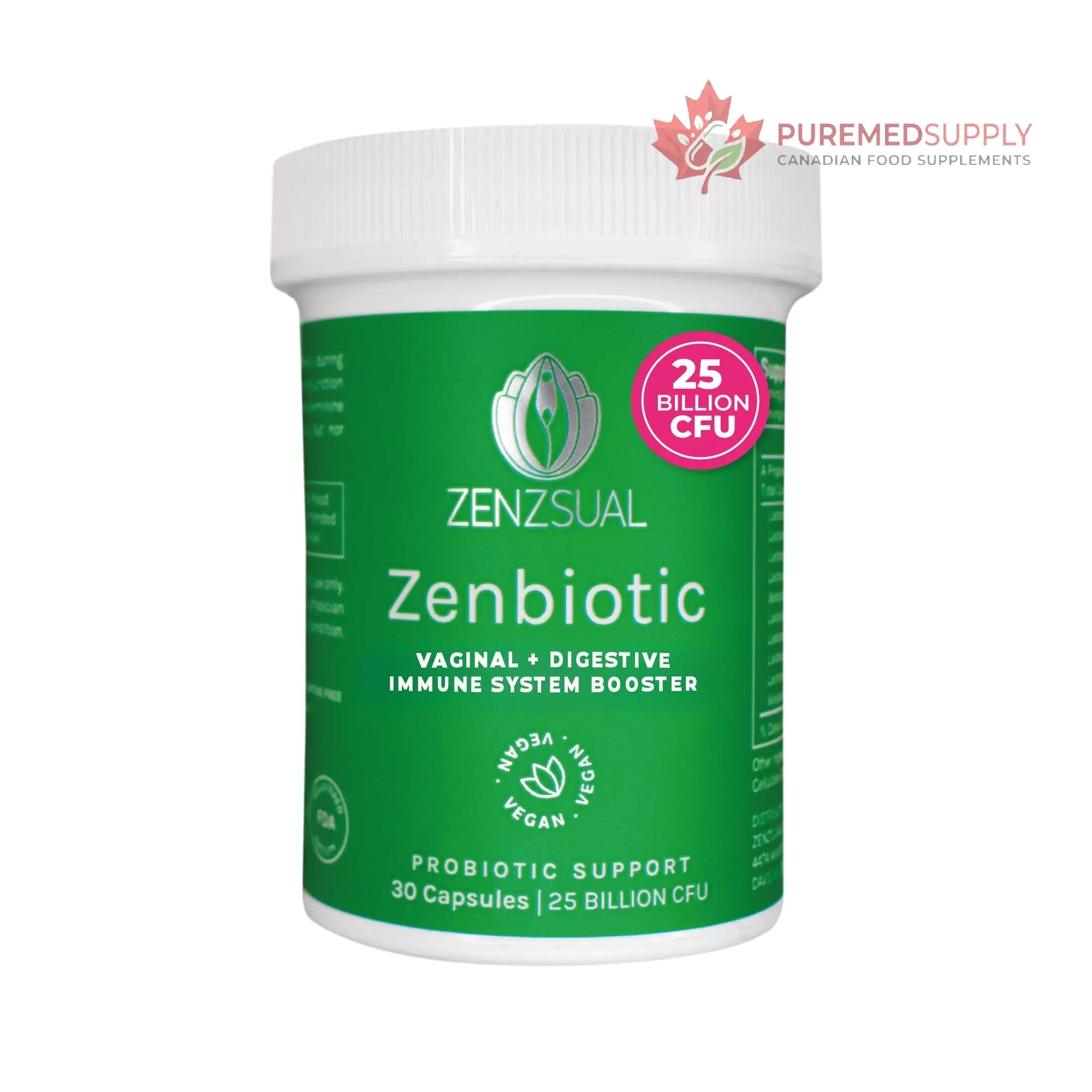 ZENZSUAL Zenbiotic Probiotics Support for Women – 25 Billion CFU, Vaginal Health & pH Balance Support, Odor & Yeast Control, Gut & Digestive Health, Urinary Comfort, Hormone Balance, 30 Vegan Capsules ZENZSUAL buy supplements canada