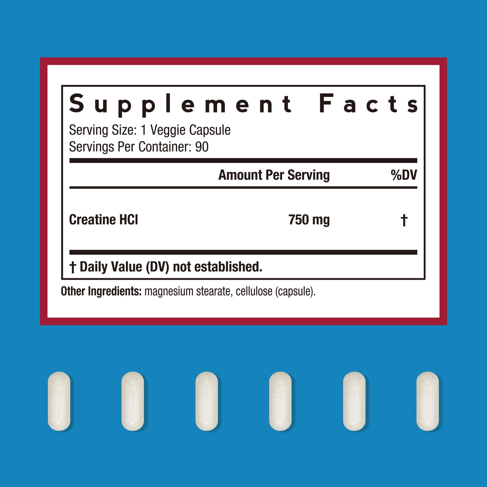 Doctor's Recipes Creatine HCl Capsules, 750 mg, Creatine Hydrochloride for Women & Men, Strength & Recovery, Brain Health, Fast Absorbing, Vegan, 90 Capsules Doctor's Recipes buy supplements canada