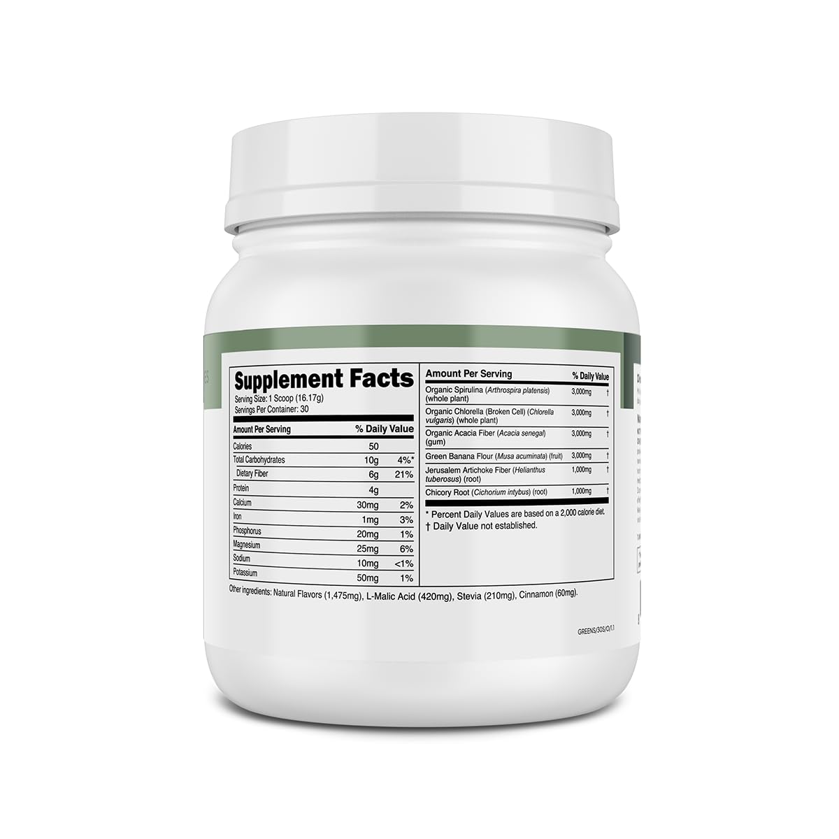 Transparent Labs Prebiotic Greens - Superfood Powder & Antioxidants Supplement with Organic Spirulina, Chloerra, Acacia, & Green Banana Powder - 30 Servings, Unflavored Transparent Labs buy supplements canada
