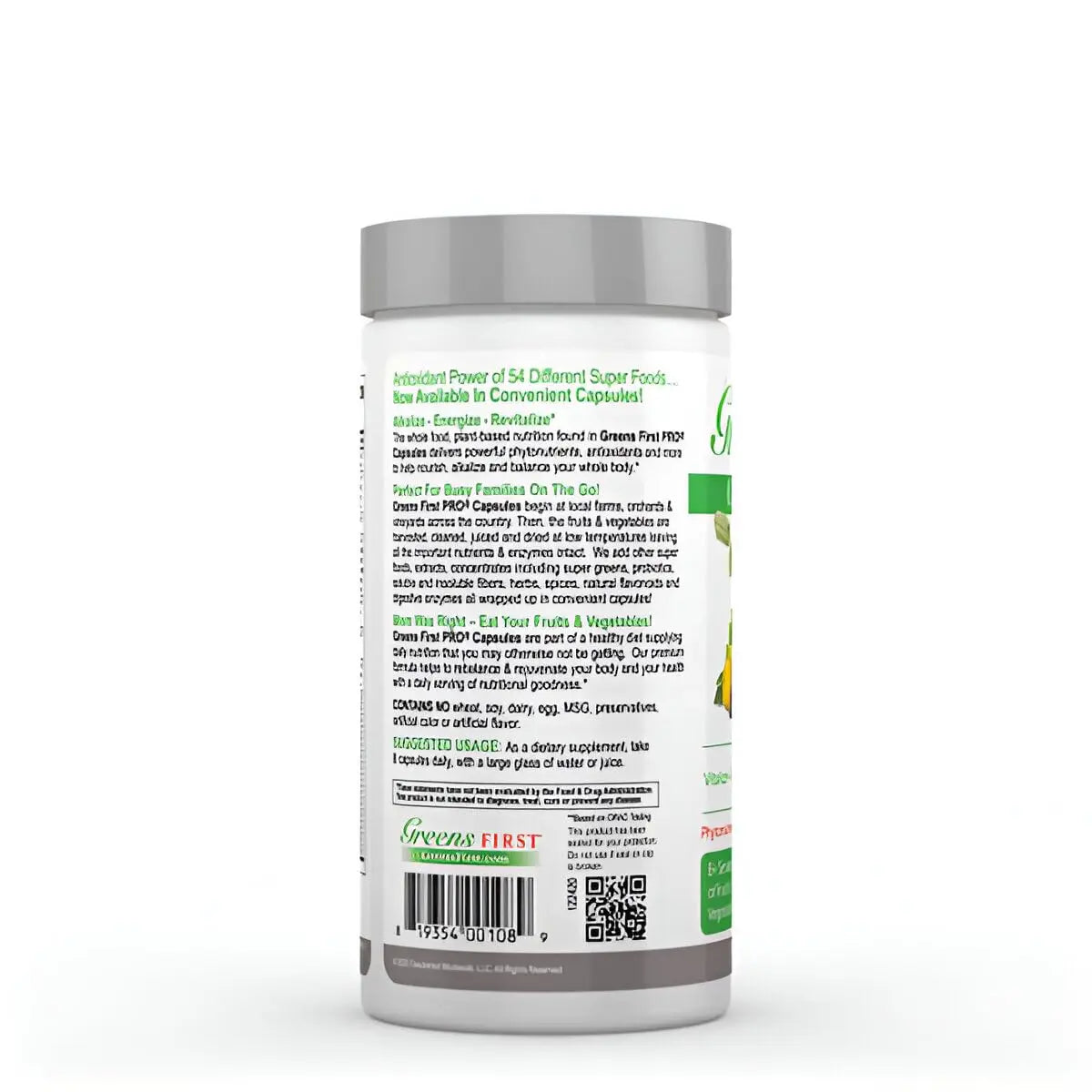 Greens First Phytonutrient Capsules - 49 Antioxidant-Rich Superfoods with Organic Fruits & Veggies, Prebiotics, Probiotics Greens First buy supplements canada