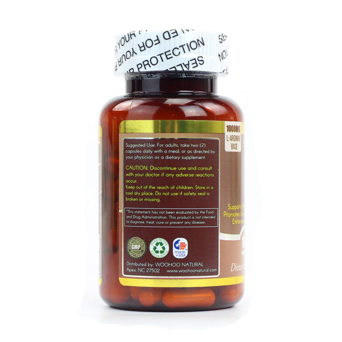 WooHoo Natural Nitric Oxide Synthase NOS 100 Capsules WOOHOO buy supplements canada