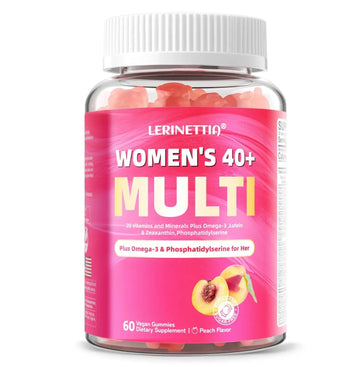 Lerinettia Multivitamin for Women Gummies for 40+ with Omega-3, Niacinamide, B-Complex, Lutein, Iron, Choline, Phosphatidylserine, Vitamin D3 Lerinettia buy supplements canada