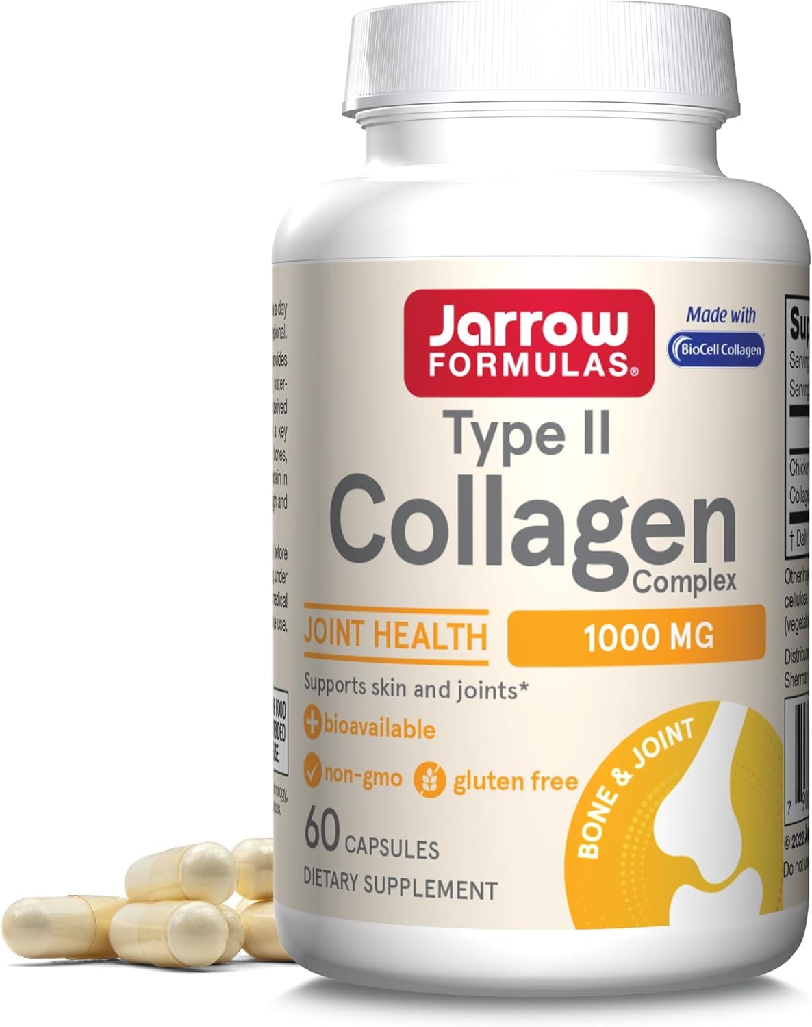 Jarrow's Type II Collagen Complex (Type 2 Collagen), 60 Capsules, Lab-Tested Tudor buy supplements canada