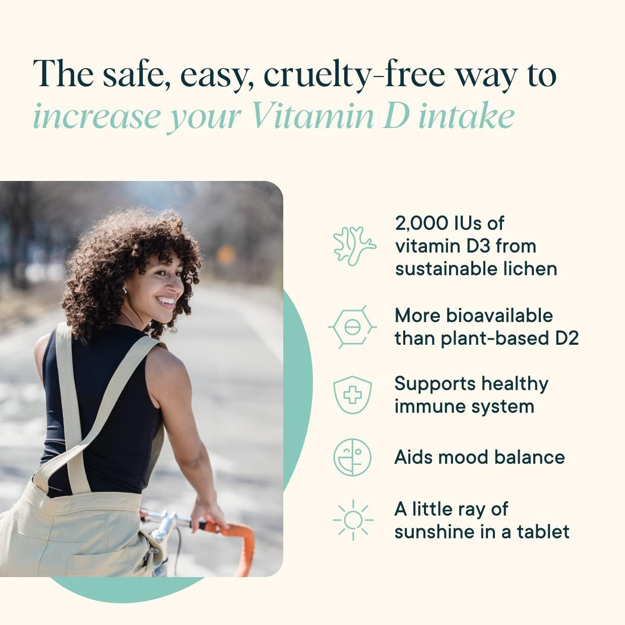 Ora Organic Vitamin D3 2000IU - Vegan Vitamin D Chewables from Lichen for Bone Health, Immune Support, & Mood | Maximum Absorption - 1 Month Supply, 30 Vegan Chewable Vanilla Tablets Ora Organic buy supplements canada