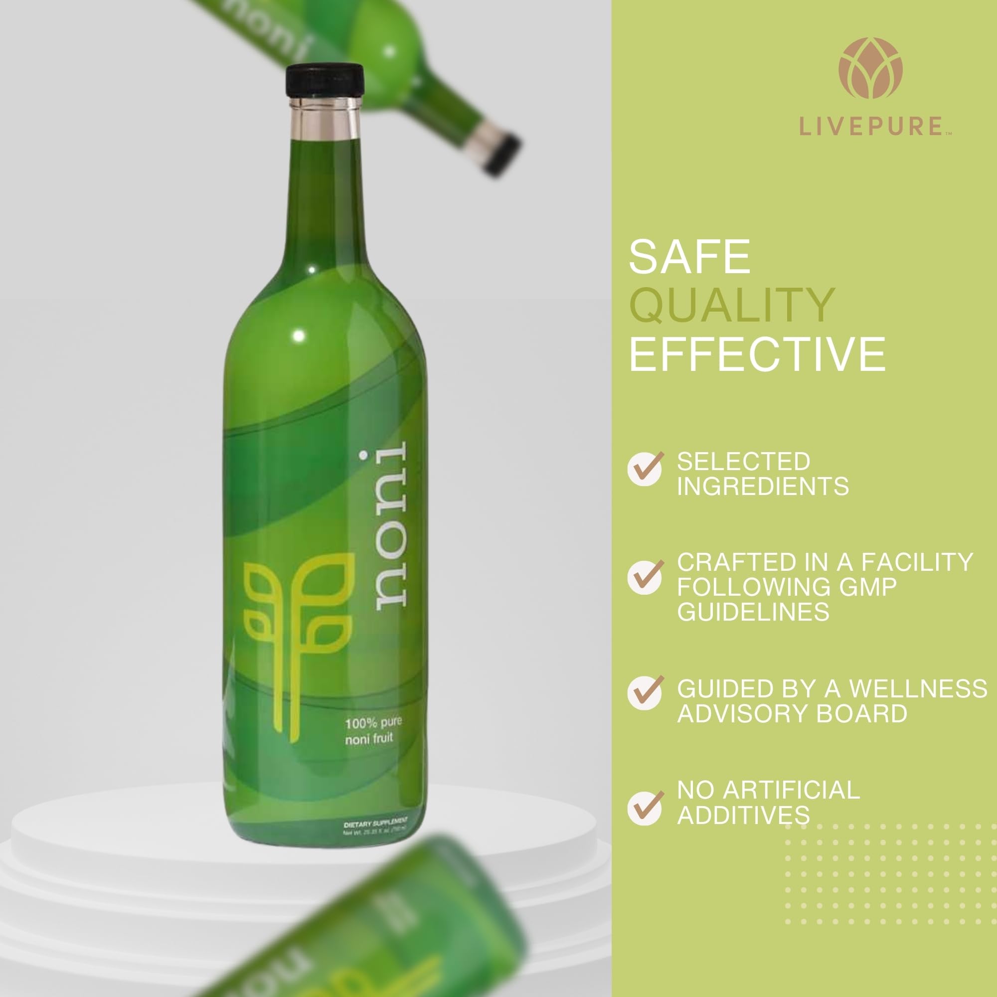 PURE Noni (750ml) - Tropical Tradition for Immune Support and Healthy Living Morinda Citrifolia - No Additives, No Fillers. Unleash The Antioxidant Power, Minerals, and Vitamins of Noni. PURE buy supplements canada