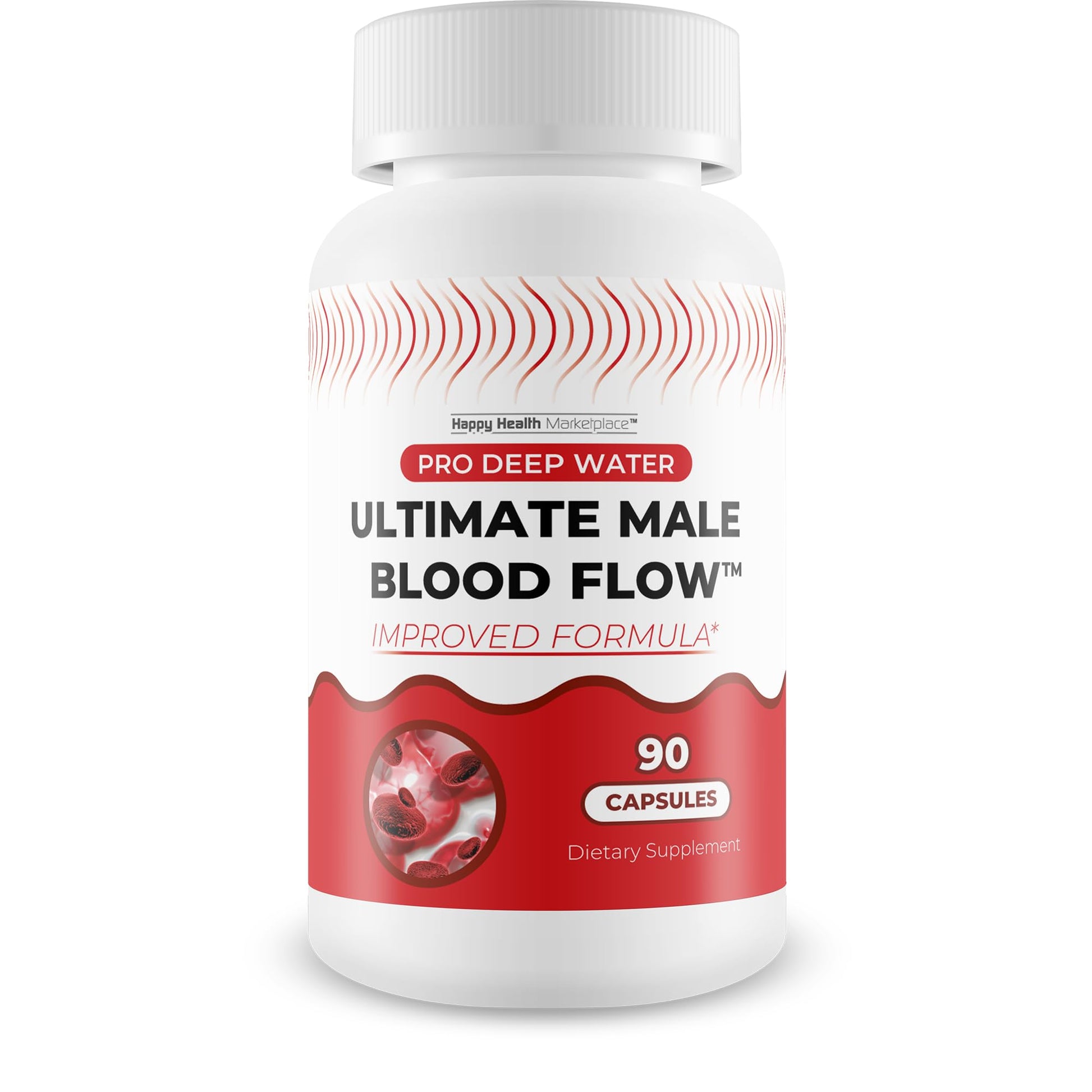 Pro Deep Water Ultimate Male Blood Flow - Improved Formula - Our Best Improved Blood Flow Supplement for Men - Advanced Blood Flow Support for Men - Our Best Circulation Supplement Alpha Boost Pills Happy Health Marketplace buy supplements canada