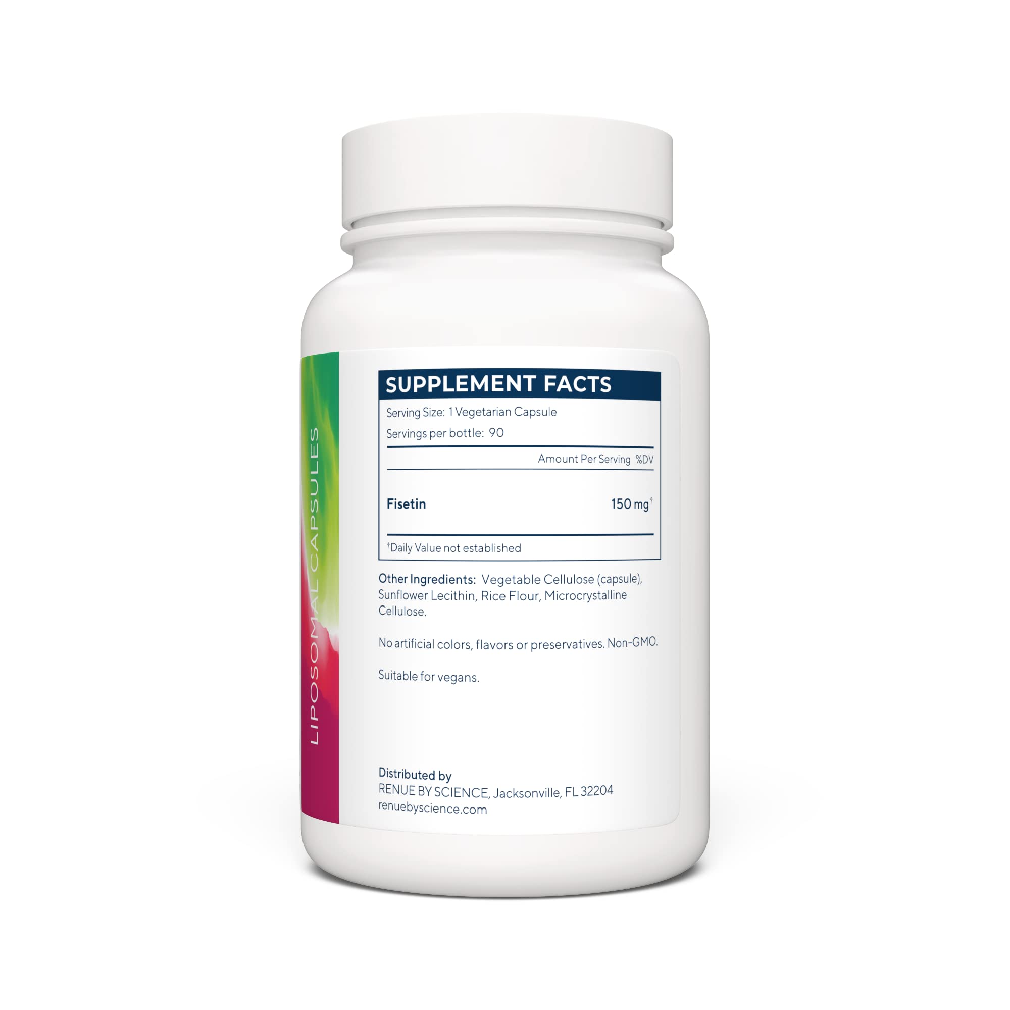 Renue By Science Fisetin | 90 Liposomal Fisetin Supplements - 150mg Fisetin per Serving | Senolytic Supplements | Bioavailable Formula for Increased Absorption | Non-GMO & Made in The USA Renue By Science buy supplements canada