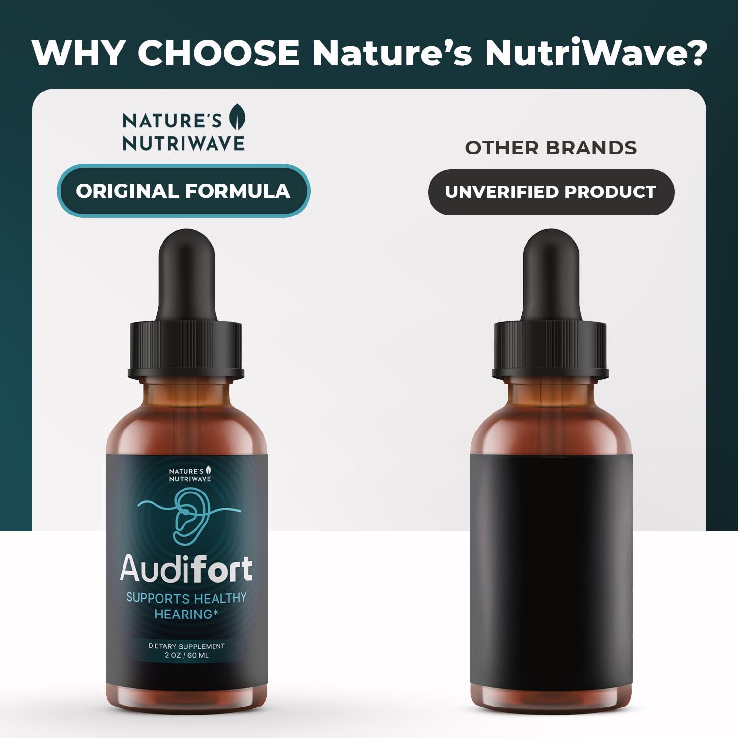 Nature’s NutriWave Audifort Drops – Herbal Liquid Supplement with Grape Seed & Panax Ginseng – Non-GMO, Easy-to-Take, Made in the USA – 60 Servings, 1 Month Supply Nature’s NutriWave buy supplements canada