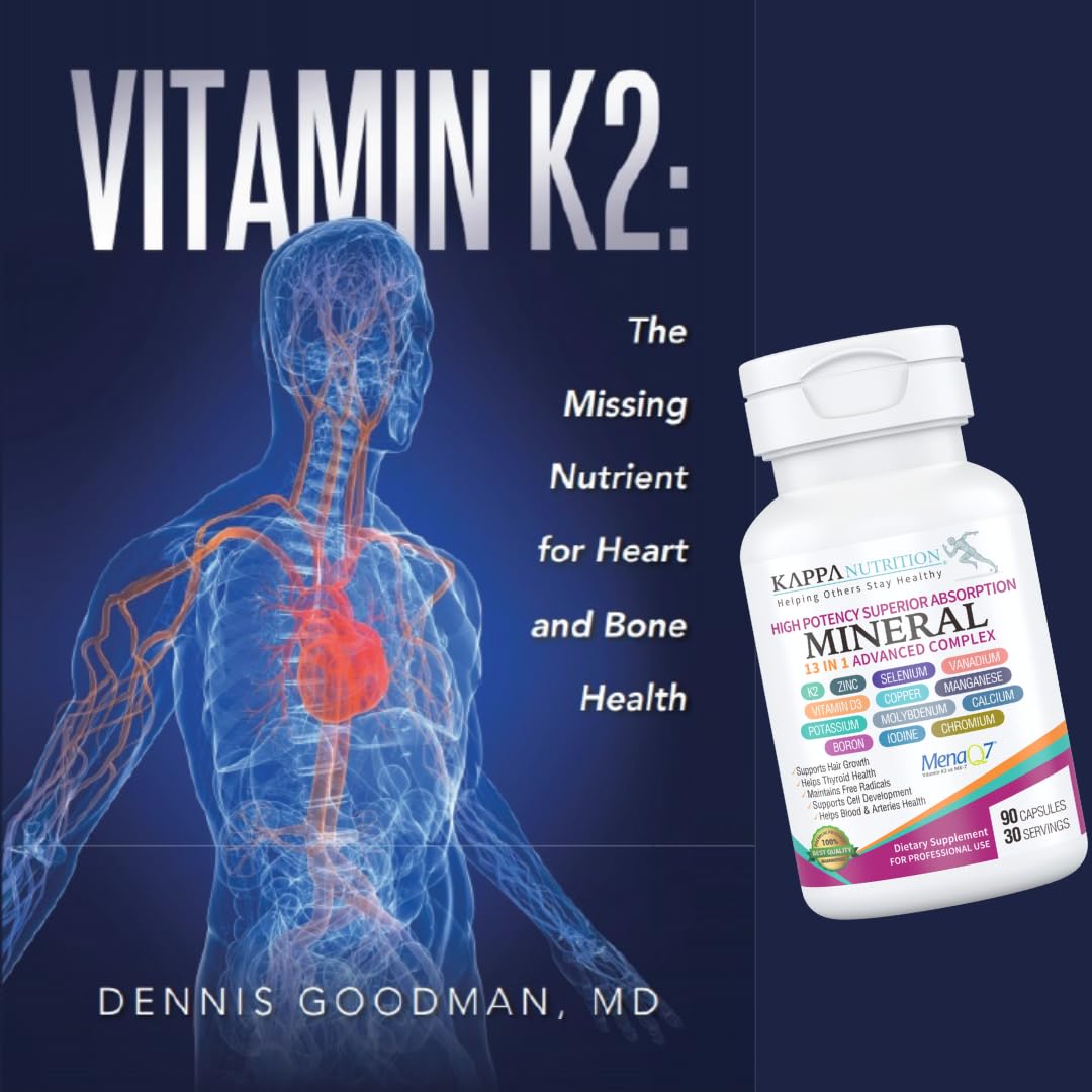 KAPPA NUTRITION (90 Capsules,Vitamin K2, Vitamin D3, Zinc, Selenium, Vanadium, Copper, Manganese, Potassium, Molybdenum, Calcium, Chromium, Iodine, Boron, KAPPA NUTRITION buy supplements canada