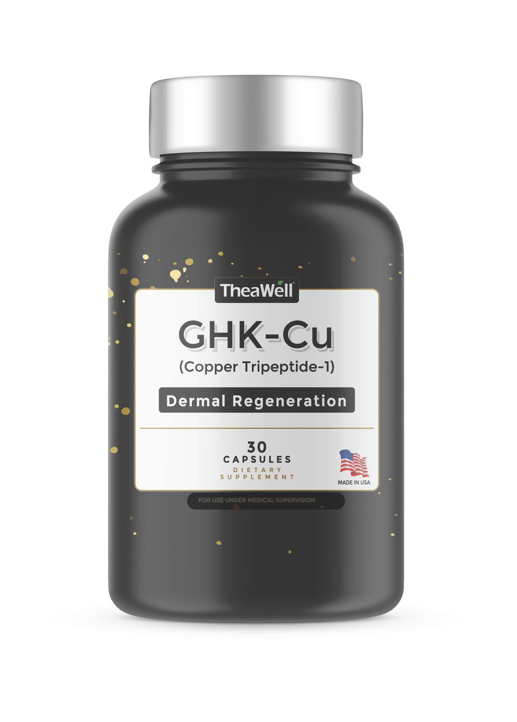 TheaWell GHK-Cu Copper Tripeptide-1, 5mg with MSM, Biotin, Zinc, Bioperine Black Pepper Extract, Dermal Regeneration, Hair Skin and Nails Support, 30 Vegan Capsules, Made in USA TheaWell buy supplements canada