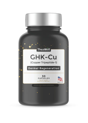 TheaWell GHK-Cu Copper Tripeptide-1, 5mg with MSM, Biotin, Zinc, Bioperine Black Pepper Extract, Dermal Regeneration, Hair Skin and Nails Support, 30 Vegan Capsules, Made in USA TheaWell buy supplements canada