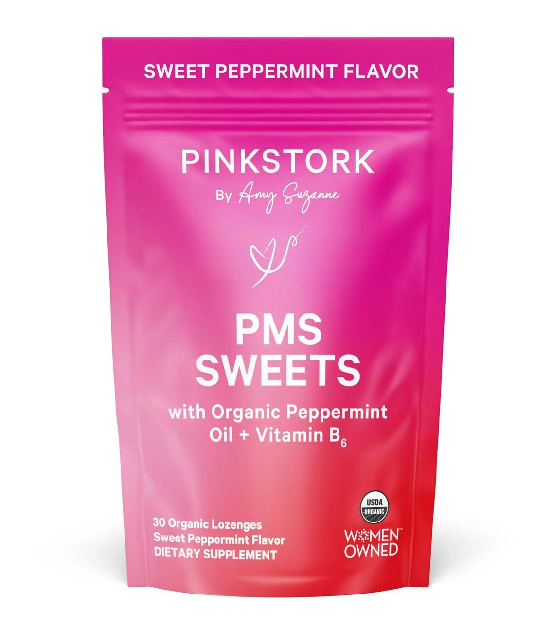 Pink Stork Organic PMS Support Sweets for Teens and Women - Simple & Natural Ingredients Vitamin B6 and Peppermint Pink Stork buy supplements canada