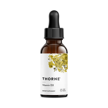 THORNE - Vitamin D3 with a Metered Dispenser - Liquid Vitamin D Vegan Supplement - Supports Healthy Bones, Teeth, Muscles, Cardiovascular & Immune Function* - 4,000 IU - 1 Fl Oz (30 mL) - 30 Servings THORNE buy supplements canada