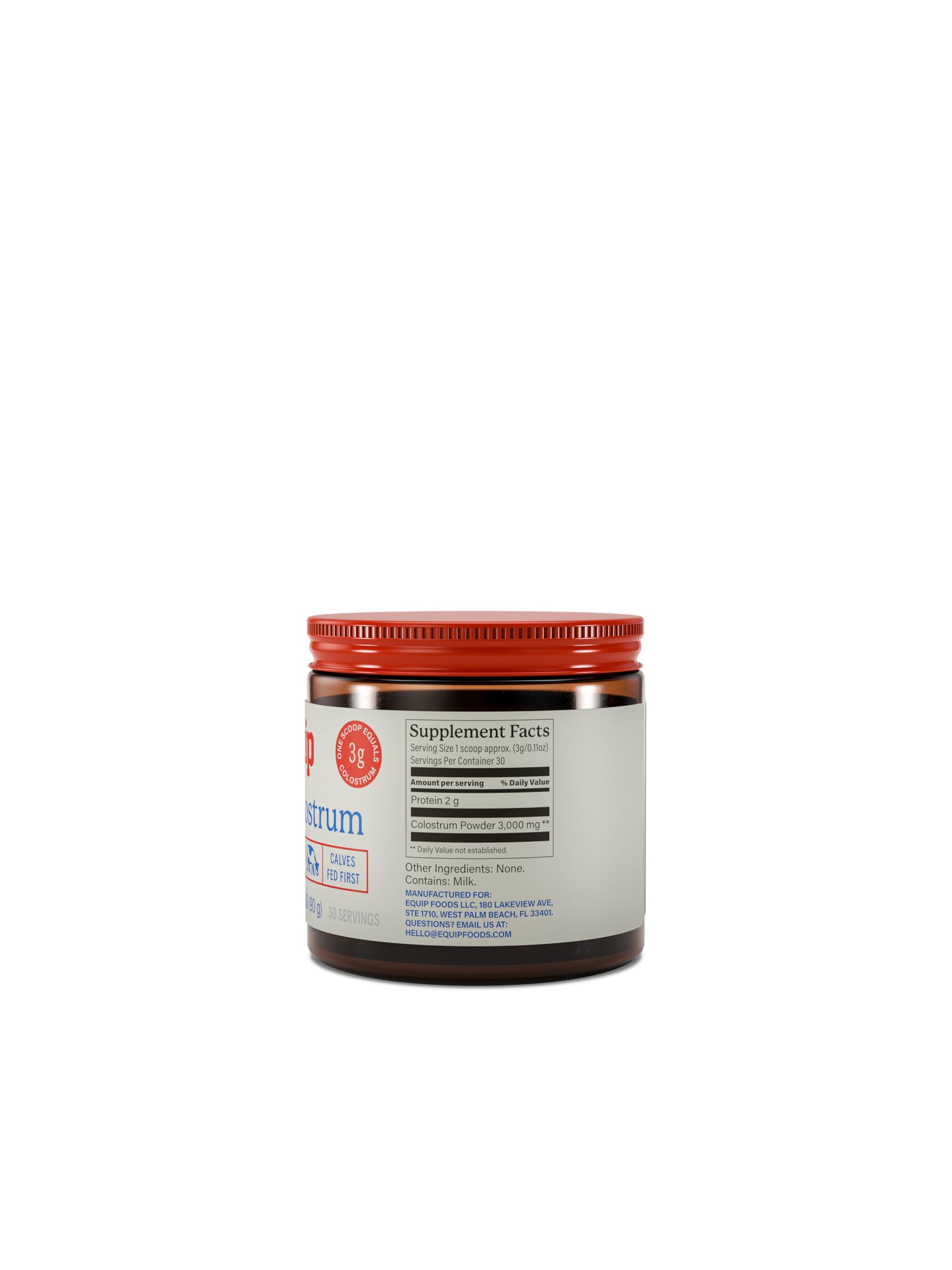 Equip Foods Core Bovine Colostrum Powder - 3,000mg Grass Fed Colostrum Supplement - Gut Health, Immunity, Recovery Lactoferrin Supplements - Keto Friendly Bovine Colostrum, 30 Servings, Unflavored Equip buy supplements canada