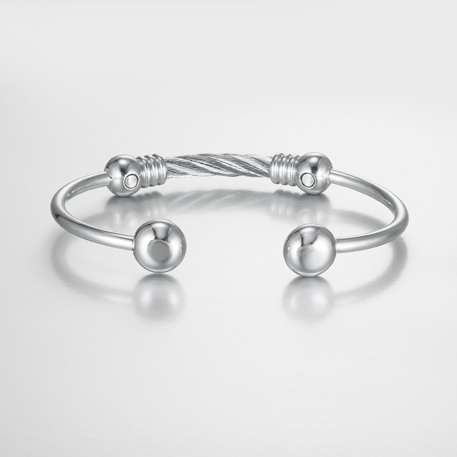 EnerMagiX Magnetic Bracelet for Women for Arthritis and Joint,Twisted Cable Stainless Steel Bangle EnerMagiX buy supplements canada