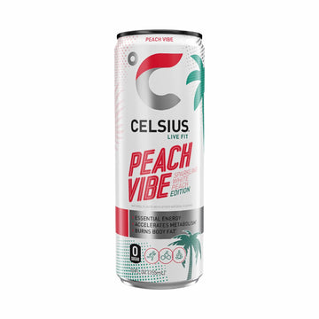 CELSIUS Sparkling Peach Vibe, Functional Essential Energy Drink, 12 Fl Oz CELSIUS buy supplements canada