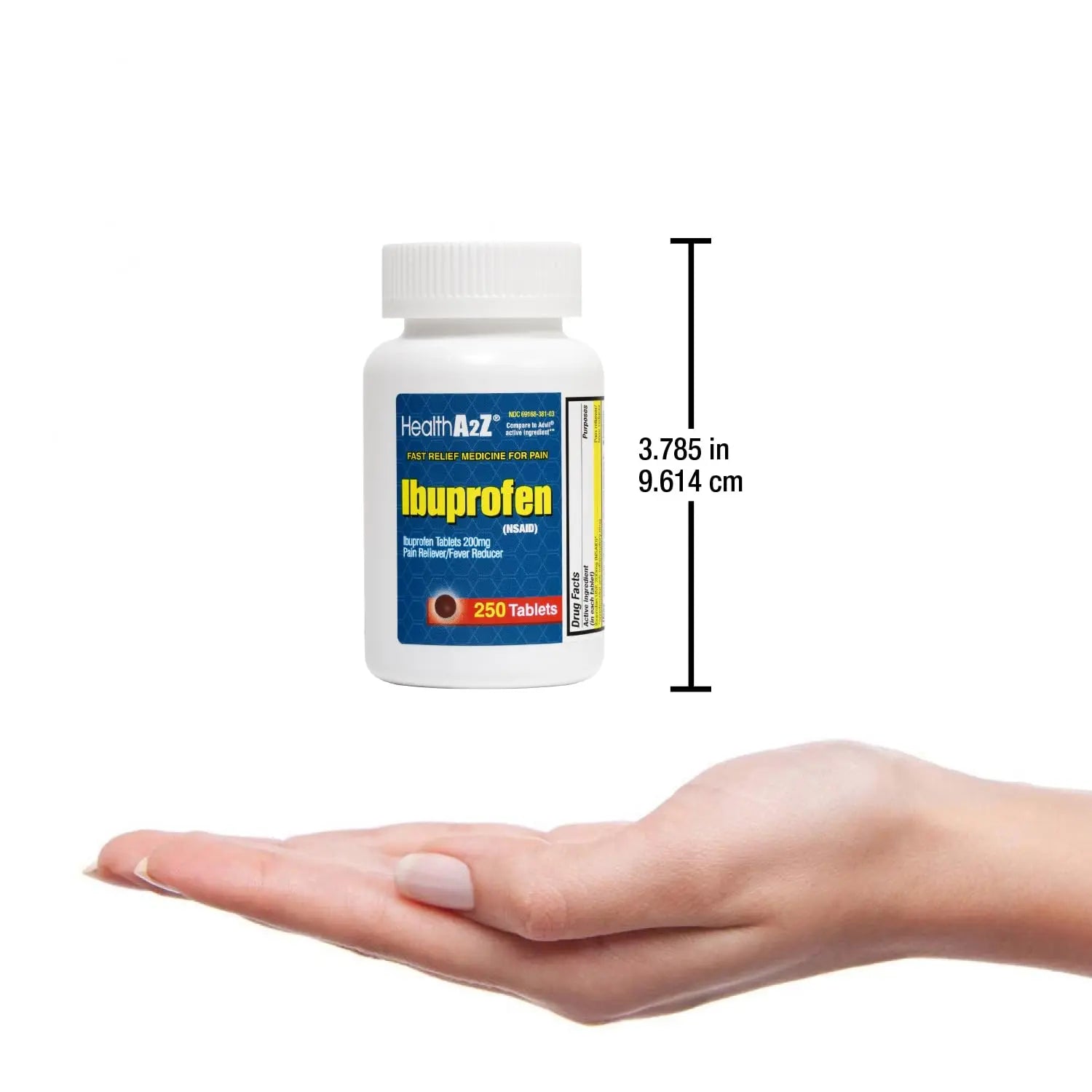HealthA2Z® Ibuprofen 200mg | Pain Relief | Body Aches | Headache | Arthritis | Cramps | Back Pain | Fever Reducer… (250 Count) (Pack of 2) HealthA2Z buy supplements canada
