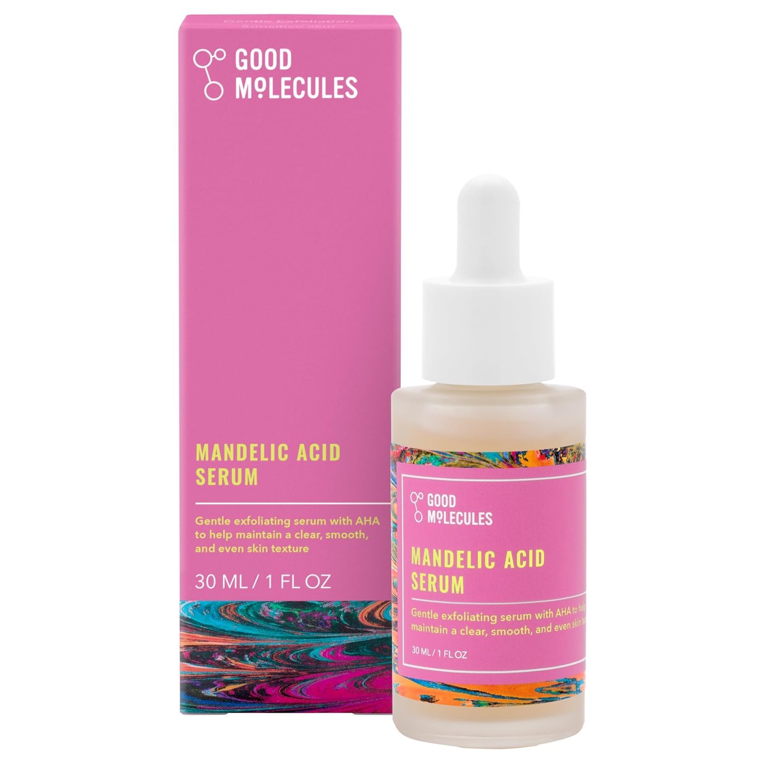 Good Molecules Mandelic Acid Serum - Gentle Face Exfoliator Serum with Ultra Hydrating Hyaluronic Acid Good Molecules buy supplements canada