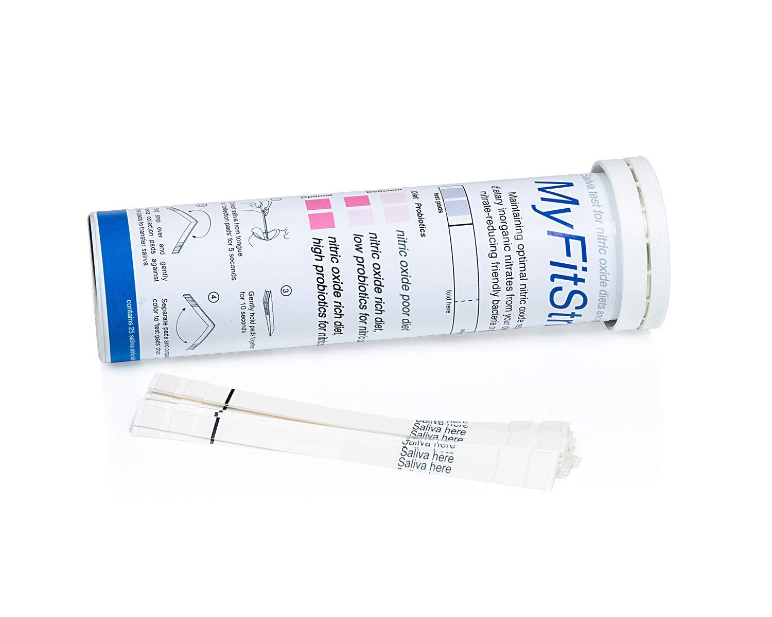 Nitric Oxide Test Strip - Track Both Prebiotic Nitrate and Biomarker for Nitric Oxide MyFitStrip buy supplements canada