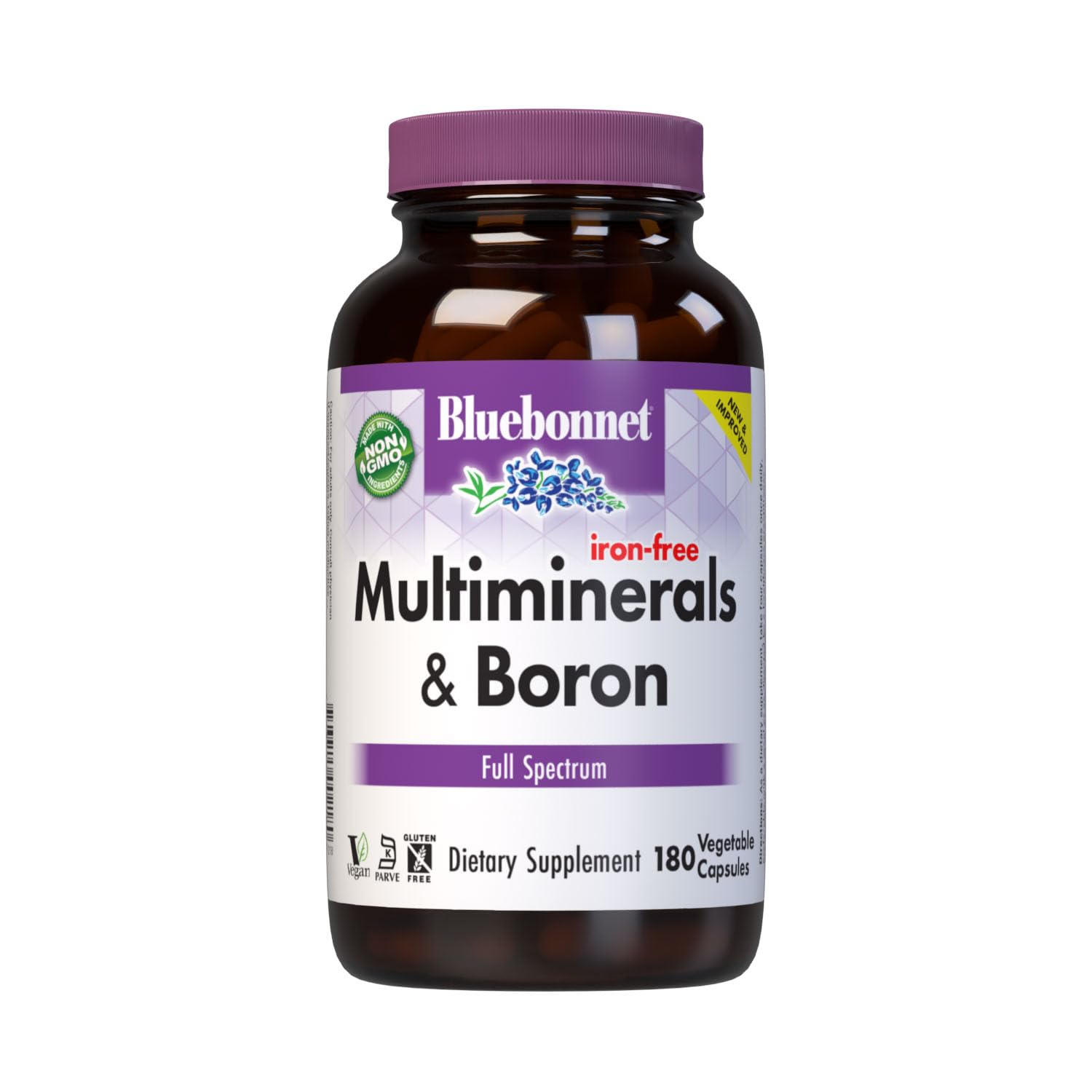 Bluebonnet Multi Minerals Supplement Plus Boron Chelated Magnesium Potassium Copper Selenium Manganese Chromium & Zinc Complex for Women & Men - No Iron, Non-GMO, Gluten-Free - 180 Vegetable Capsules BlueBonnet buy supplements canada