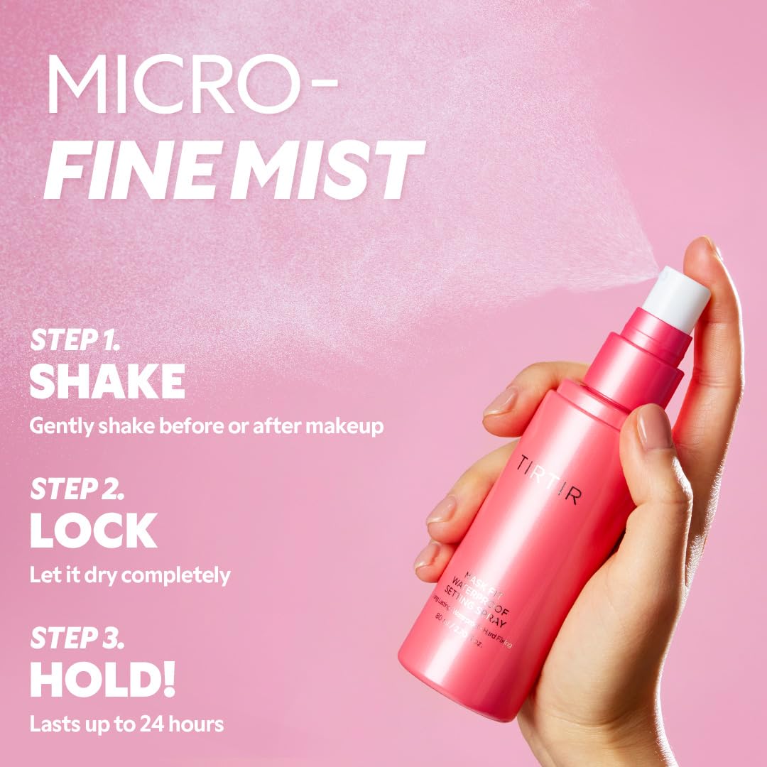 TIRTIR Waterproof Setting Spray – 24 Hour Long Lasting Fix, Sweatproof Water Resistant Makeup Finisher – Ethanol Free, Semi Matte Finish for Oily Skin – Korean Makeup Fixer TIRTIR buy supplements canada