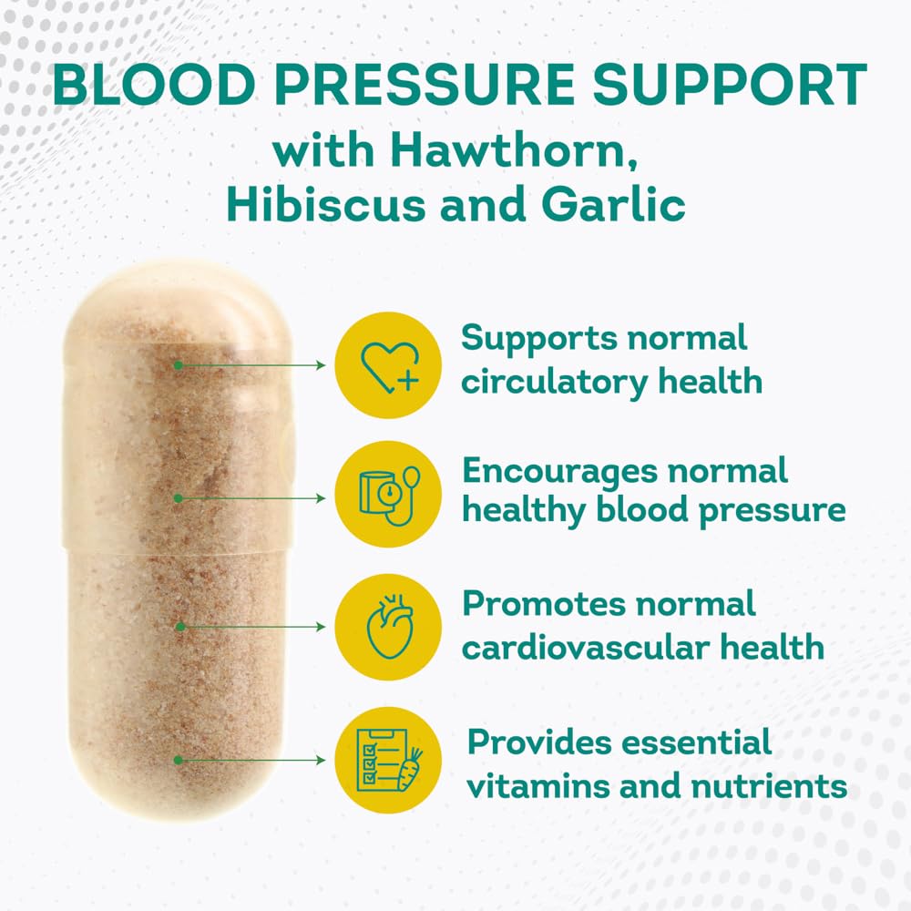 PurePremium Blood Pressure Support Supplement with Hawthorn, Hibiscus & Garlic PurePremium Supplements buy supplements canada