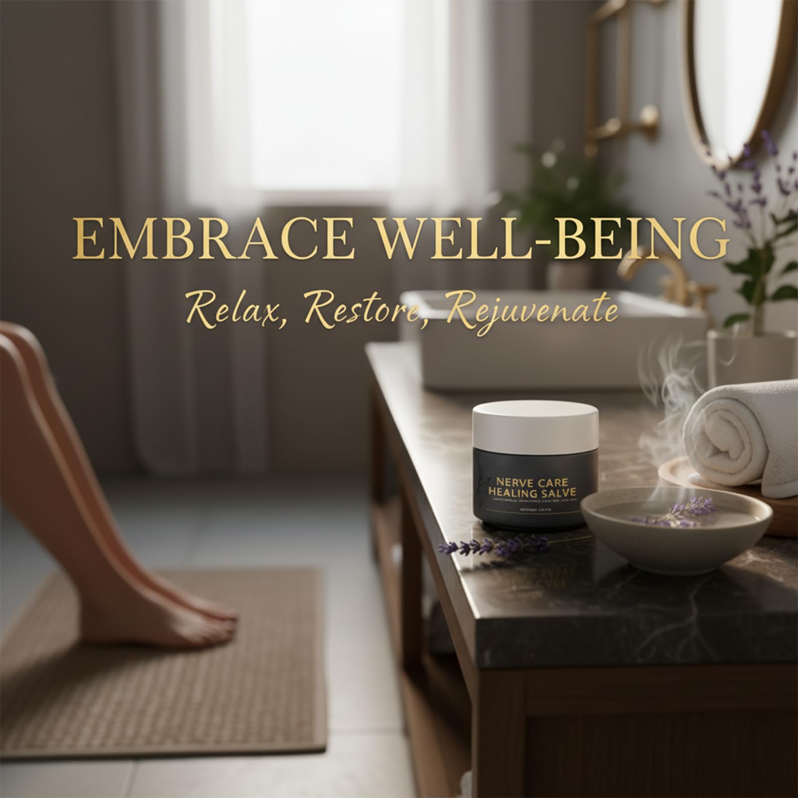 Nerve Care Healing Salve, Professional Neuro-Relief Cream - Use on Feet, Hands, Legs, and Joints to Calm Uncomfortable Sensations, 3.53 oz TACOHO buy supplements canada