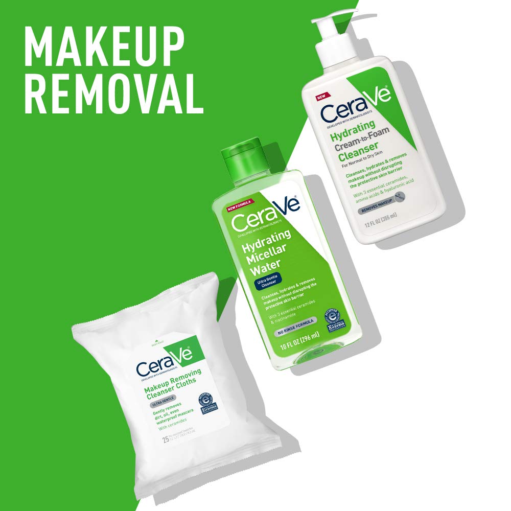 CeraVe Micellar Water, Hydrating Facial Cleanser & Eye Makeup Remover with Niacinamide, Ceramides & Glycerin CeraVe buy supplements canada