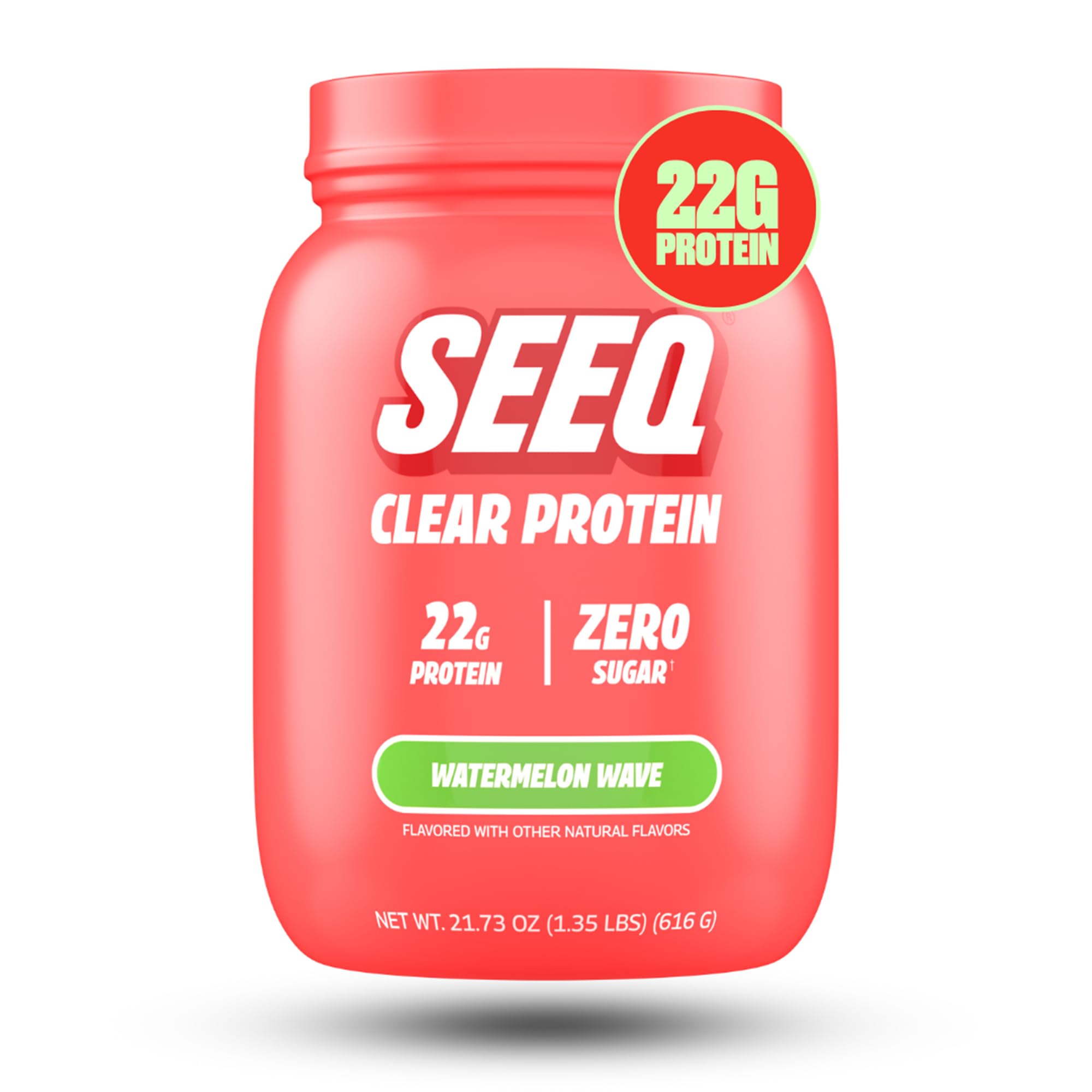 SEEQ Clear Protein Powder - Watermelon Wave - 22 Servings - 22g Clear Whey Protein Isolate - Zero Sugar - 0g Lactose - Allergen Friendly - GLP1 Support - Bone Health SEEQ buy supplements canada