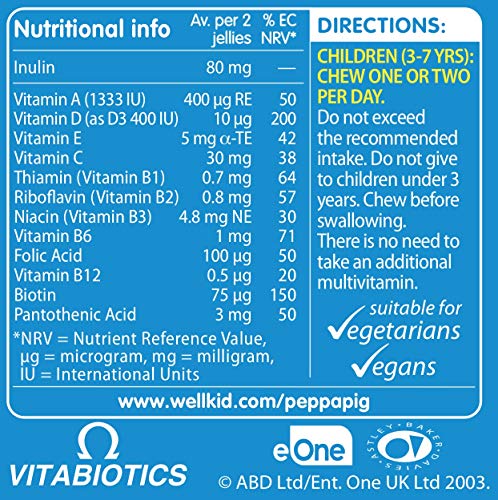 Wellkid Peppa Pig Chewable Gummy Vitamins by Vitabiotics - UK's No. 1 Vitamin Company Wellkid buy supplements canada