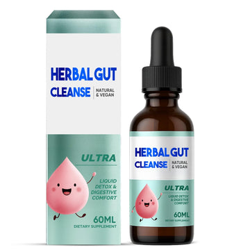 Kids Herbal Gut Cleanse Drops, Parasite Cleanse for Humans Liquid with Wormwood, Black Walnut & Probiotics, Supports Digestive & Overall Gut Health for Children (2 oz) HerbX buy supplements canada