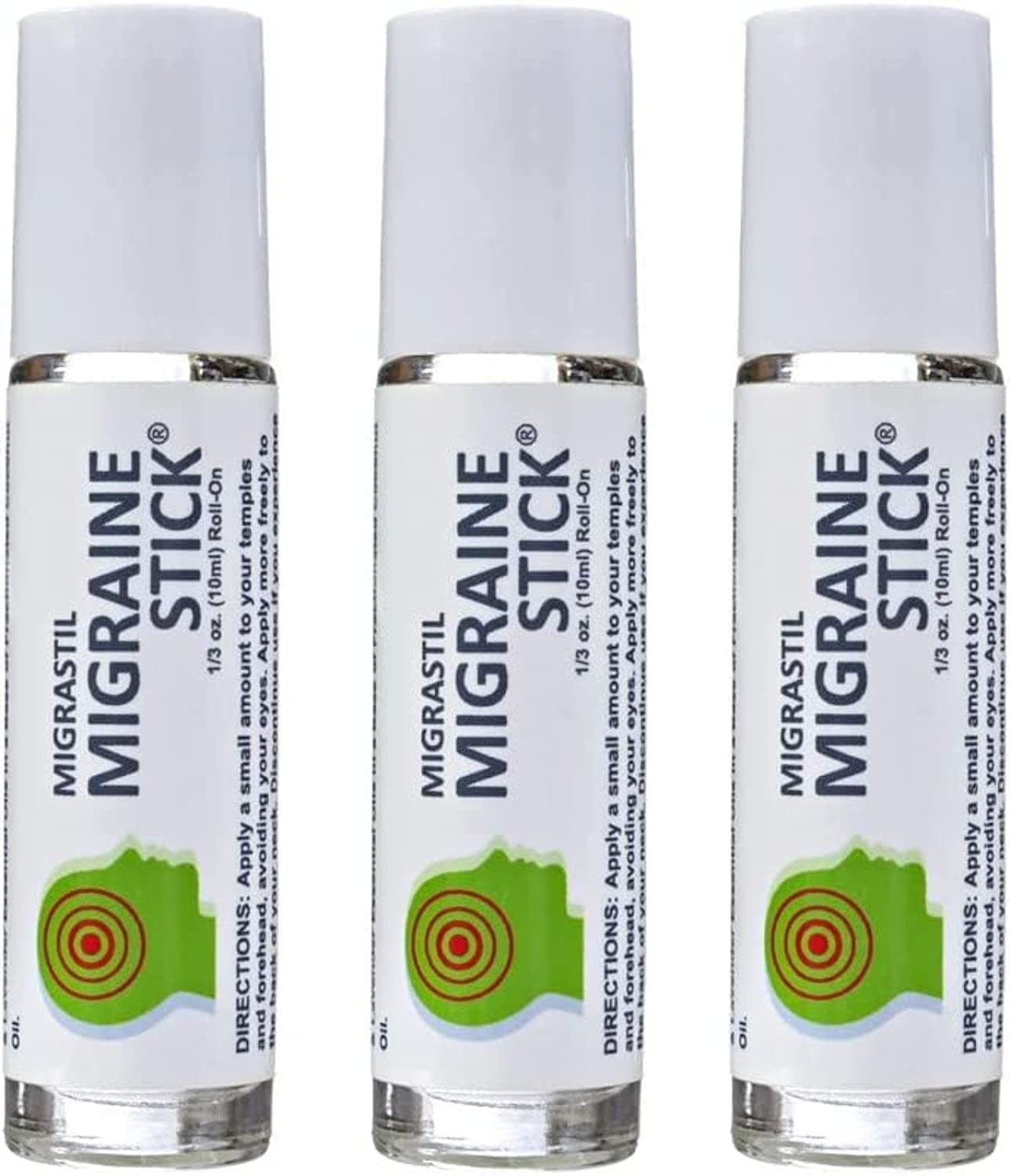 Basic Vigor Migrastil Migraine Stick Rollon - Fast Cooling Comfort for Your Head 3-Pack. Aromatherapy with Peppermint & Other Essential Oils. Metal Roller. Made in USA by Basic Vigor Basic Vigor buy supplements canada